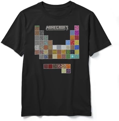 Boy's Minecraft Periodic Table of Materials T-Shirt