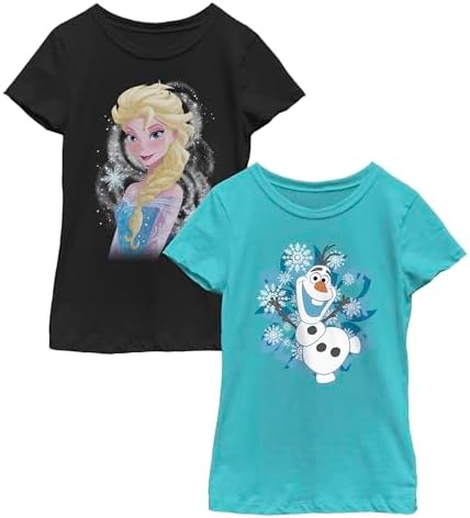 Girl's Frozen Elsa and Olaf Friends 2-Pack T-Shirt