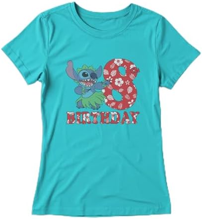 Girl's Lilo & Stitch 8th Birthday Hula Dance T-Shirt