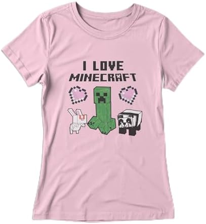 Girl's Minecraft Love and Mobs T-Shirt