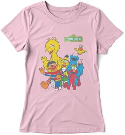 Girl's Sesame Street Main Group Shot T-Shirt