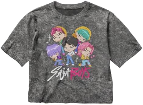 KPop Demon Hunters Juniors Cute Saja Boys Chibi Group Cropp…