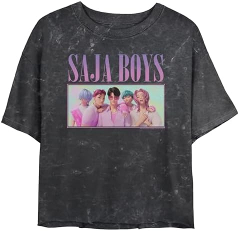KPop Demon Hunters Juniors The Saja Boys Portrait Cropped T…
