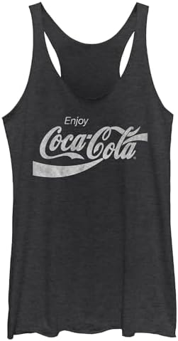 Women's Coca Cola Distressed Enjoy Racerback Tank Top