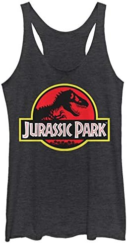 Women's Jurassic Park Bold Classic Logo Racerback Tank Top