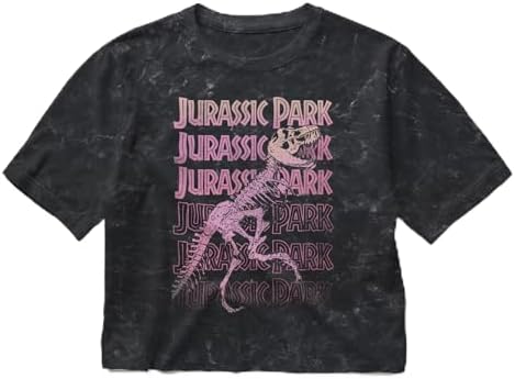 Women’s Jurassic World Cropped T-Shirt Junior's Mineral Was…